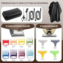 Load image into Gallery viewer, Suttik Professional Barber Hair Clippers and Trimmers Set, Cordless Barber Kit Hair Cutting Kit with Travel Case Barber Clippers Set Professioal Mens Grooming Kit