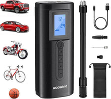 Load image into Gallery viewer, Woowind AP2-P Tire Inflator Portable Air Compressor 150PSI Air Pump for Car Tires, Bike Pump, Auto Stop, Quick Inflation for Car Owners, Cyclists