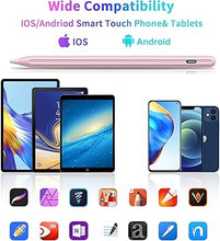 Load image into Gallery viewer, DRYMOKINI Stylus Pen, Active Stylus Pen Touch Screens Compatible for Android and iOS Tablet/Phones, Rechargeable Universal Stylus Pencil Compatible for A-pple/i-Pad/Phone Tablet, Pink
