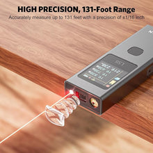 Load image into Gallery viewer, ATuMan 3-in-1 Laser Distance Meter with Visual Aligning Beam, Pythagorean/Area/Volume/Angle Measure, 19 Measurement Modes and Automatic Calculation, Color Display, 131 Feet (iF Design Award 2024)