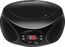 Load image into Gallery viewer, GPX Portable Bluetooth FM Radio Boombox and CD Player, Black (BCB119B)