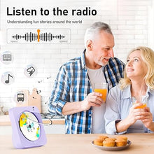 Load image into Gallery viewer, CD Player Portable Bluetooth 5.1 Desktop CD Player with HiFi Sound Speakers,Remote Control,Dust Cover,LED Display,Boombox FM Radio,USB/AUX for Home,Kids (Purple)