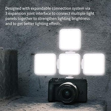 Load image into Gallery viewer, ULANZI VL49 2000mAh LED Video Light w 3 Cold Shoe, Rechargeable Soft Light Panel for DJI OSMO Mobile 3 Pocket Zhiyun Smooth 4 Sony RX100 VII Canon G7X Mark III A6400 6600 Camera GoPro 10 9 8 Vlogging