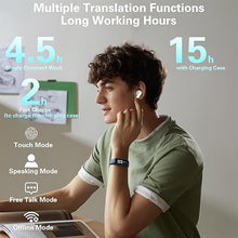 Load image into Gallery viewer, SIOTMERA Language Translation Earbuds Y113S, Real Time 144 Language Translator Device, Offline Instant Voice Translator Earbuds for Travel Business Learning, for iOS&Android, BT 5.4, White