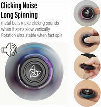 Load image into Gallery viewer, FREELOVE Metal Fidget Spinner for Adults, Upgraded Fox, Stainless Steel Fidget Toys, High Spin Long Spinning Finger Gyro, Small Mini Fidget Block, Silent Bearings EDC for Men Anxiety Cool