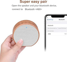 Load image into Gallery viewer, Wireless Speakers, Portable Bluetooth Speaker with IPX4 Waterproof, Perfect Small Size, HD Sound, Wireless Bluetooth Speaker for Home Office Bookshelf Outdoor Travel Camping-White