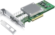 Load image into Gallery viewer, 10Gb SFP+ PCI-E Network Card NIC, with Broadcom BCM57810S Chip, Dual SFP+ Port Card, PCI Express X8, Ethernet LAN Adapter Support Windows/Windows Server/Linux/VMware Esxi