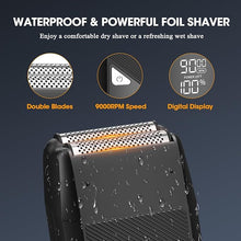 Load image into Gallery viewer, Suttik Professional Hair Clippers for Men, Clippers and Trimmers Set, Electric Razor Foil Shavers for Men, 3 in 1 Cordless Hair Clippers Kit Hair Cutting Kit Barber kit with LED Display, Gift for Men