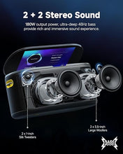 Load image into Gallery viewer, Smart Karaoke Machine, Built-in 10.1" Screen Lyrics Display for Adults Kids, 2 Auto Charging Wireless Microphones, Portable Bluetooth Speaker PA System with WiFi, HDMI for Home TV Outdoor Party