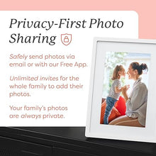Load image into Gallery viewer, Skylight Digital Picture Frame - WiFi Enabled with Load from Phone Capability, Touch Screen Digital Photo Frame Display - Customizable Gift for Friends and Family - 10 Inch White