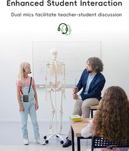 Load image into Gallery viewer, Mini Personal Wireless Voice Amplifier with 2 Bluetooth Microphones- 15W Rechargeable Pa Speaker System for Teachers, Coaches & Public Speaking