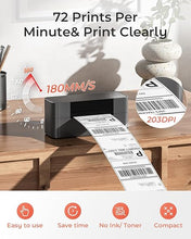 Load image into Gallery viewer, Bluetooth Thermal Shipping Label Printer - Wireless 4x6 Label Printer for Small Business & Shipping Packages, Widely Used for Amazon, Ebay, Shopify, Etsy, Compatible with iOS, Android, Mac, Windows