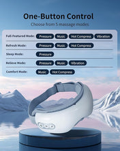 Load image into Gallery viewer, arboleaf Eye Massager with Heat, Heated Eye Massager for Migraines with Compression and Music, Wireless Eye Mask Massager with Heat, 5 Modes Portable Massaging Eye mask for Relieve Eye Strain