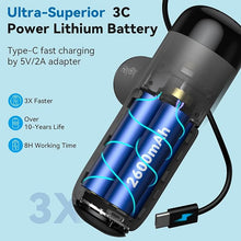 Load image into Gallery viewer, Mini Massage Gun with Heat, Deep Tissue Massage Gun, Portable Percussion Muscle Massager with 4 Massage Heads for Athletes