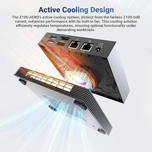 Load image into Gallery viewer, MINIX Z100-Aero Mini PC, Intel 12th Gen N100, 16GB DDR4, 512GB PCIe 3.0 X1 NVMe SSD Windows 11 Pro Mini PC, 4K Triple Display/1GB+2.5G LAN/USB-A 3.2/USB-C/WiFi 5/BT5.1/Vesa Mount/Support Auto Power On