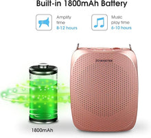 Load image into Gallery viewer, ZOWEETEK Voice Amplifier Microphone Headset for Teachers, Original Personal Voice Amplifier, Work of 12 hrs, Portable Speaker for Classroom, Meeting, Speech, Tour Guide, Support MP3 Format Audio