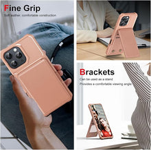 Load image into Gallery viewer, CCSmall Wallet Case for Apple iPhone 16 Pro Max with Card Holder for Women Men, Luxury Folio Leather Wallet & TPU Bumper Phone Case for iPhone 16 Pro Max ZM Rose