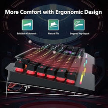 Load image into Gallery viewer, AULA Gaming Keyboard, T102 104 Keys Gaming Keyboard and Mouse Combo with RGB Backlit, All-Metal Panel, Anti-Ghosting, PC Gaming Keyboard and Mouse, USB Wired Keyboard Mouse for MAC Xbox PC Gamers