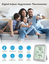 Load image into Gallery viewer, Govee Indoor Hygrometer Thermometer 3 Pack, Bluetooth Humidity Temperature Gauge with Large LCD Display, Notification Alert with Max Min Records, 2 Years Data Storage Export, Grey