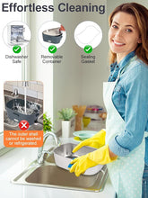 Load image into Gallery viewer, Heated Lunch Box, 80W Electric Lunch Box with Dual-compartment Container and Lid, 12V/24V/110V Food Warmer with Utensils and Insulated Bag for Car/Truck/Office (Black)