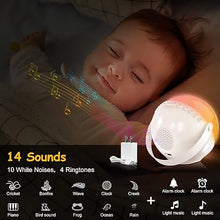 Load image into Gallery viewer, Kids Alarm Clock for Bedroom Decor, Ok to Wake Digital Clock for Toddlers with Sunrise & Moon, White Noise Sound Machine & Night Light for Girl/Boy, Children Sleep Trainer (Yellow) Mini