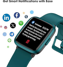 Load image into Gallery viewer, Fitness Tracker Watch with Heart Rate Monitor, Activity Tracker with Pedometer, Sleep Monitor, Calories & Step Counter, 5ATM Waterproof Smart Watch for Women Men Health Fitness Watch for Sports