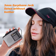 Load image into Gallery viewer, Ezcap233 Portable Cassette Players, AM FM Radio Walkman Cassette Player, Built-in Speaker, 2AA Battery or USB Power Supply