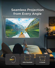 Load image into Gallery viewer, ViewSonic M1X Portable LED Projector with Smart Stand, Harman Kardon Speakers, Built-In Battery, H/V Keystone, 4 Corner Adjustment, Bluetooth, Wi-Fi, USB-C, Powered USB A