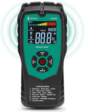 Load image into Gallery viewer, ERICKHILL Pinless Wood Moisture Meter, Non-Destructive Wall Moisture Meter for Drywall Masonry Building Material Dampness Inspection Mold Detector Device, Detects up to 2-inch Below Surface