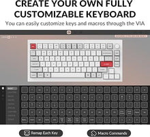 Load image into Gallery viewer, Keychron Q1 Pro Wireless Custom Mechanical Keyboard, QMK/VIA Programmable Full Aluminum 75% Layout Bluetooth/Wired RGB with Hot-swappable Keychron K Pro Red Switch Compatible with Mac Windows Linux
