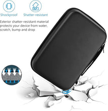 Load image into Gallery viewer, ProCase Hard Travel Electronic Organizer Case for MacBook Power Adapter Chargers Cables Power Bank Apple Magic Mouse Apple Pencil USB Flash Disk SD Card Small Portable Accessories Bag -L, Black