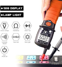 Load image into Gallery viewer, BTMETER Digital Pen Multimeter AC DC 600V Voltmeter, 60M Ohm Resistance Meter, with Backlit Screen, Continuity Test Auto Power Off Electric DMM Tester BT-38B