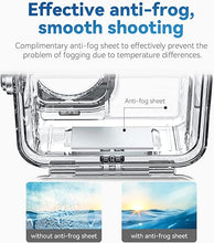 Load image into Gallery viewer, TELESIN Waterproof Case for DJI Action 4 Action 3 Camera Accessories, with Anti-Fog Underwater Housing Shell Cage Supports 45M/148FT Deep Diving Scuba Snorkeling Swimming with Quick Release Screw