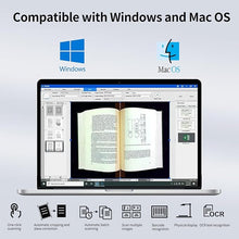 Load image into Gallery viewer, VIISAN Document Scanner - USB Document Camera with Max Capture Size A2, 130 Languages OCR, Auto-Flatten & Deskew Tech, Fingerprint Removal Tech, Fast Scan 1.5s/Page, 26MP Book Scanner for Mac/Windows