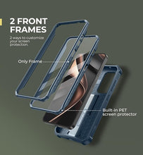 Load image into Gallery viewer, Dexnor for Samsung Galaxy S25 Case with Built-in Slide Camera Cover & Screen Protector & Kickstand,Heavy-Duty Shockproof Rugged Case Full-Body Bumper Protective Cover for Galaxy S25(2025),Navy Blue