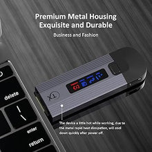 Load image into Gallery viewer, Wireless HDMI Transmitter and Receiver 4K, Metal Housing Portable Wireless HDMI Extender Kit with LED Display, 2.4G/5G Plug & Play HDMI Wireless Streaming Video from Laptop/TV Box to Monitor/HDTV