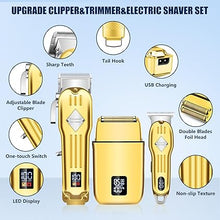 Load image into Gallery viewer, SUNNOW Hair Clippers Professional Cordless for Men, Beard Trimmer Hair Trimmer Electric Foil Shavers Razor Kit, Rechargeable Hair Cut Machines Men's Beard Grooming Kit for Home, Barber