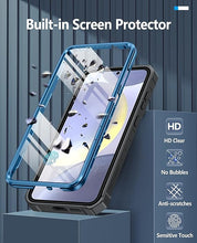 Load image into Gallery viewer, FNTCASE for Samsung Galaxy S25 Case: for Galaxy S24 Case Military Grade DropProof Protection Cover with Kickstand | Matte Textured Rugged Shockproof TPU | Protective Sturdy Phone Case - 6.2 inch Blue