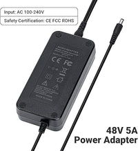 Load image into Gallery viewer, Fosi Audio 48V 5A Power Adapter Supply for Home Audio Bluetooth Stereo Receiver Amplifier Mini Hi-Fi Class D Integrated Amp
