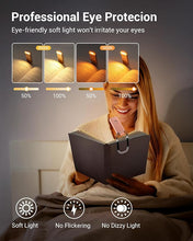 Load image into Gallery viewer, DEWENWILS USB Rechargeable Book Light for Reading in Bed, Clip-on LED Reading Lamps Portable Bookmark Lights for Kids, Book Lovers, 4 Brightness Adjustable for Eye Protection (Light Pink)