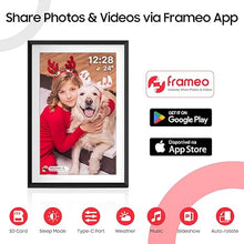 Load image into Gallery viewer, ApoloSign Digital Picture Frame 10.1 inch, Frameo Digital Photo Frame, WiFi Electronic Frame with 32GB Storage, 1280x800 HD IPS Touch Screen, Auto-Rotate, Slideshow, Share Photos/Videos Instantly