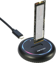 Load image into Gallery viewer, NVMe to USB Docking Station, RIITOP M.2 SSD Enclosure for Both NVMe and (B+M Key SATA) SSD