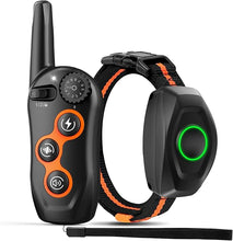 Load image into Gallery viewer, Dog Training Collar, IPX7 Waterproof Dog Shock Collar with Remote Control Range 1300ft, 3 Training Modes, Beep, Shock, Vibration, Rechargeable Shock Collar for Large Medium Small Dogs
