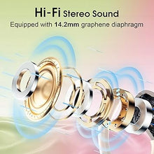Load image into Gallery viewer, Wireless Earbuds 75hrs Bluetooth 5.3 Headphone Sport, 2024 Bluetooth Earbuds Stereo Deep Bass Over Ear Bud with Earhooks, ENC Noise Cancelling Mic, IPX7 Waterproof Earphone Rose Gold