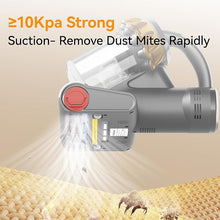 Load image into Gallery viewer, E.LUO Bed Vacuum Cleaner with UV-C Light & High Heating Tech, Over 10Kpa Suction 400W Powerful Double-Cup Handheld Vacuums for Dust & Pet Hair with HEPA