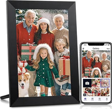 Load image into Gallery viewer, Digital Picture Frame 10.1 Inch WiFi,1280 * 800P IPS HD Disply, Youyu Digital Photo Frame with 32GB Storage, Picture Frames Share via Free APP - Photo Frame Electronic Gifts for Mom Grandparents