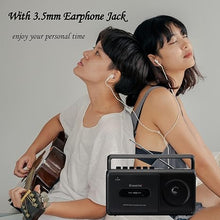 Load image into Gallery viewer, G Keni Portable Cassette Player Boombox AM/FM Radio Stereo, Casette Tape Player Recorder with Earphone Jack Battery Operated or AC Powered