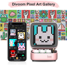 Load image into Gallery viewer, Divoom Ditoo Retro Pixel Art Game Bluetooth Speaker with 16X16 LED App Controlled Front Screen (Pink)