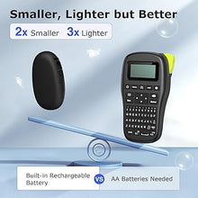 Load image into Gallery viewer, SUPVAN E10 Bluetooth Label Maker Machine with Tape, Continuous Waterproof Label, Versatile App with 35 Fonts and 1k+ Icons, Inkless Labeler for Home, Kitchen, School, Office Organization, Black