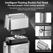 Load image into Gallery viewer, Professional Hair Clippers for Men,Hair Clippers+T-Blade Trimmer+Electric Shaver+Nose Hair Trimmer Set,4 in 1 Cordless Barber Hair Cutting Kit LCD Display Gifts (Gray)